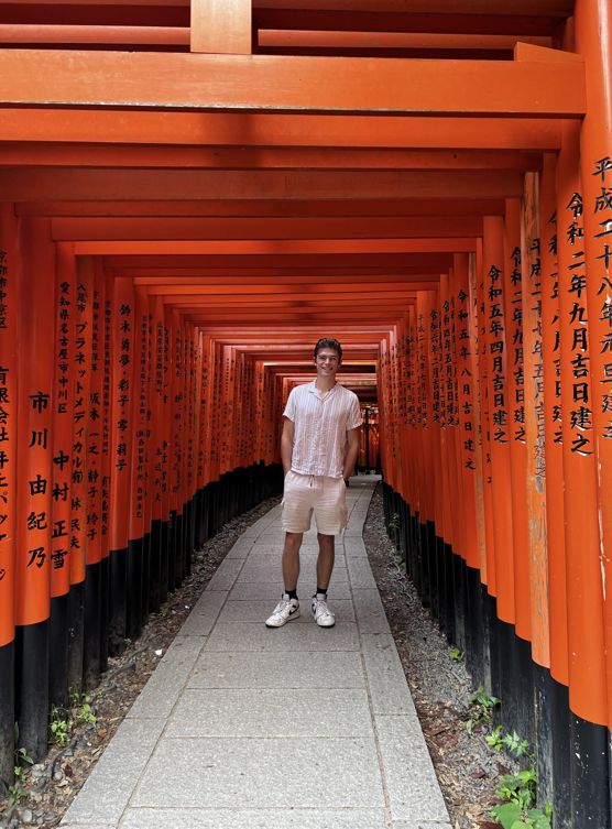 Dulio Sorel di Donato on study abroad trip